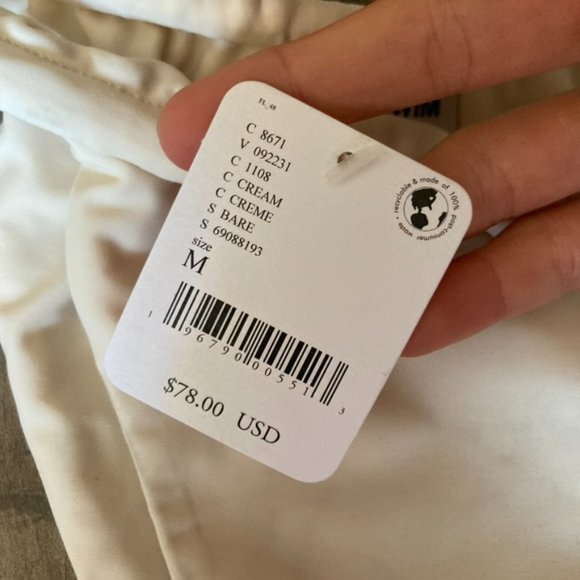 NWT Belle Swim Free People The Bare Creme Bikini Bottoms Sz M - Picture 6 of 8